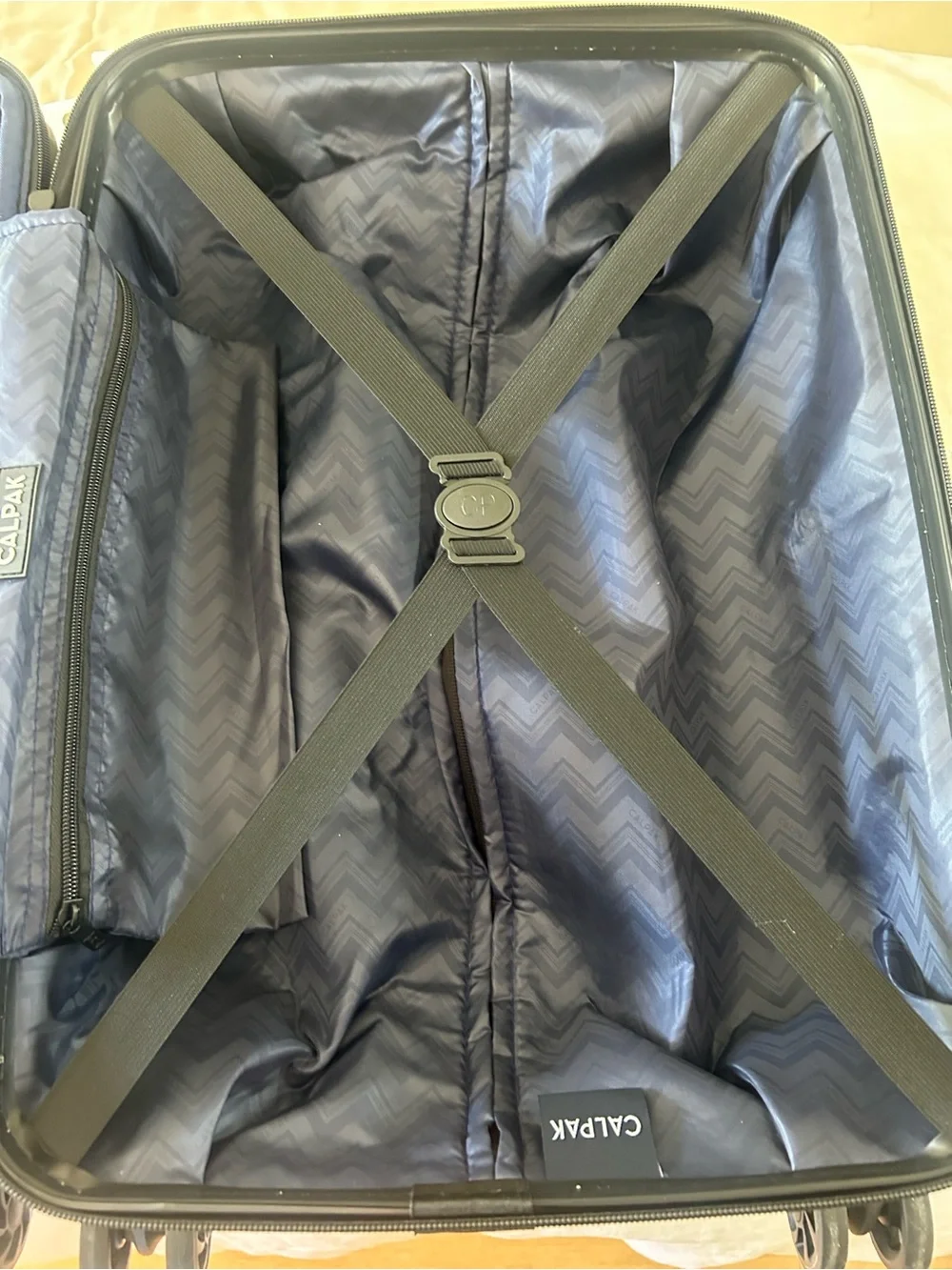 Calpak Men's Hardshell Carry-On in Blue storm